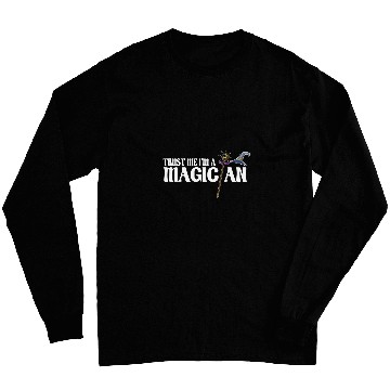 Discover Magician Illusionist Perfomer Magic Magical Card Tricks Long Sleeves