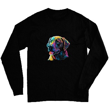 Discover Labrador Lab Dog Lover Splash Graffiti Art Pet 4 7 Long Sleeves
