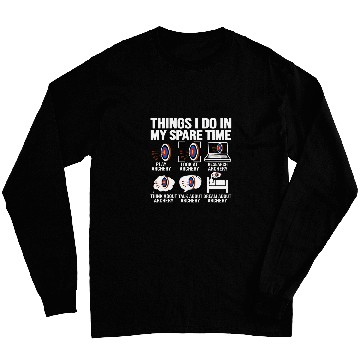 Discover things i do in my spare time archery funny archery shooting Long Sleeves