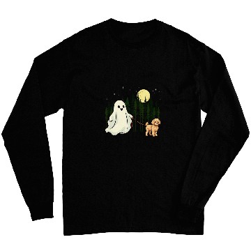 Discover Maltipoo Walking ghosts Halloween Funny Kids Long Sleeves