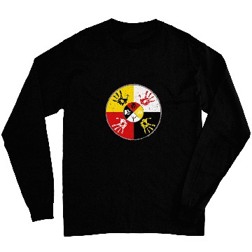Discover Native Americans medicines Wheel MMIW Hand Long Sleeves