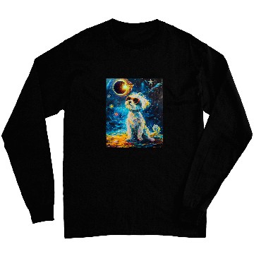 Discover Total Solar Eclipse Maltese Dog Long Sleeves