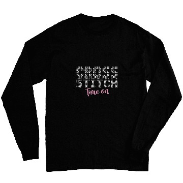 Discover Time On Cross Stitch Needlepoint Art XStitching Long Sleeves