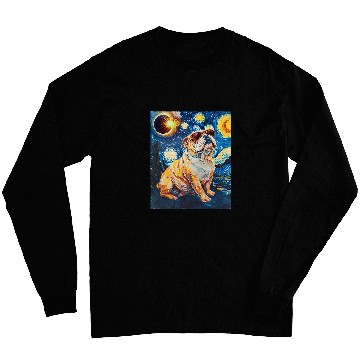 Discover Total Solar Eclipse Bulldog Long Sleeves
