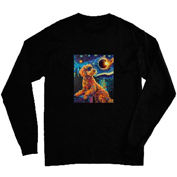 Discover Total Solar Eclipse Goldendoodle Dog Long Sleeves
