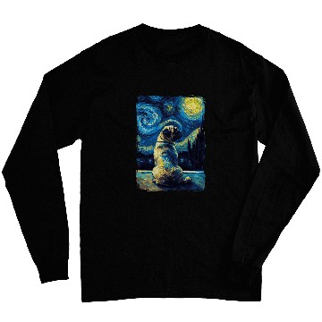 Discover Pug Starry Night 1 Long Sleeves