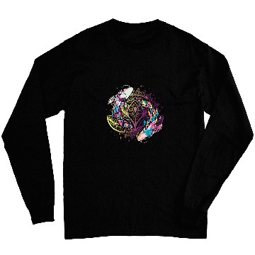 Discover Mandala Geometric Lotus Leaf Koi Japanese Art Long Sleeves