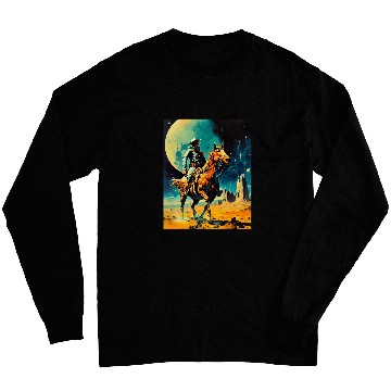 Discover The Space Cowboy Retro Scifi Long Sleeves