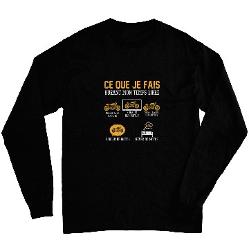 Discover What I do in my frees time Cafe Racer Motorcycle Long Sleeves