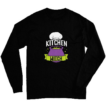 Discover Kitchen Witch 2Culinary Cuisine Cooking Kitchen Chef Long Sleeves