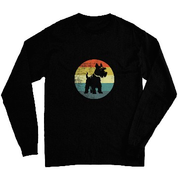Discover Retro Style Miniature Schnauzer Dog Long Sleeves