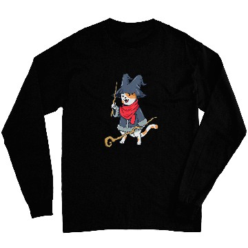 Discover Wizard and magician 2magic cat Long Sleeves