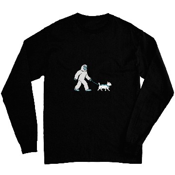 Discover yetis Walking Westie Cryptozoology Dog Long Sleeves