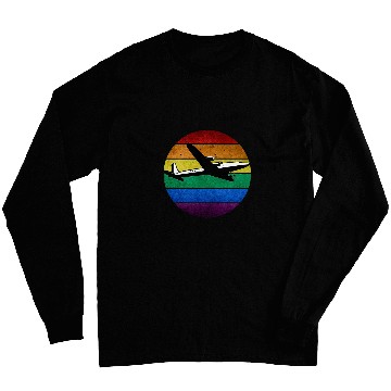 Discover Retro Plane Flight Pilot Long Sleeves