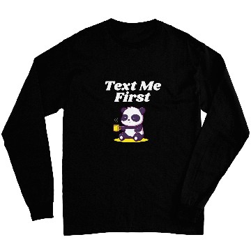 Discover Text Me First Introvert Boss Antisocial Manager Funny Rules 4 Long Sleeves