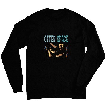 Discover Otter Space Animal Astronaut Science Astronomy Long Sleeves