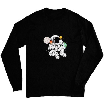 Discover Astronaut Space Cream Astronomer Or Scientist Long Sleeves