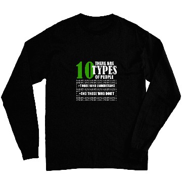 Discover Binary Code Funny Programmer Saying Coding Long Sleeves