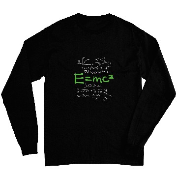 Discover Relativity Theory E mc2 Theory Equation Physics Relativity 1 Long Sleeves