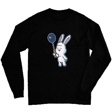 Discover Badminton and shuttlecock player rabbit Long Sleeves