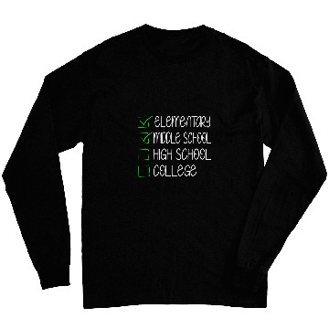Discover Funny Middle School Graduation Junior High Graduation Long Sleeves
