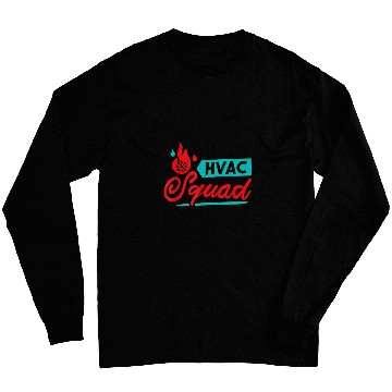 Discover Hvac Squad Hvac Tech and AC Repairman Team Long Sleeves