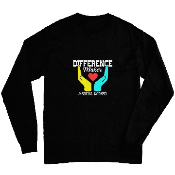 Discover Difference Maker Proud Social Worker 1 Long Sleeves