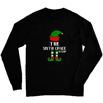 Discover Funny xmass Lighting Christmas The Sixth Grade Squad Elf Long Sleeves