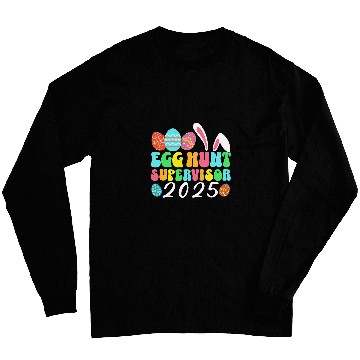 Discover Egg Hunt Supervisor Easter Egg Hunting Supervisor parents Long Sleeves