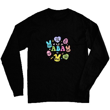 Discover ABA Easter Day Behavior analyst Bunny Eggs Funny Therapist Long Sleeves