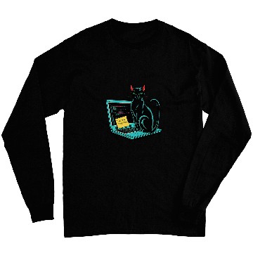 Discover Cat I Work On Computers Coding Geek Design Long Sleeves
