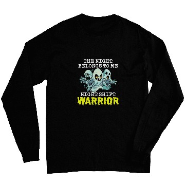 Discover Halloween Night Shift Worker Graveyard Duty Spooky 5 Long Sleeves