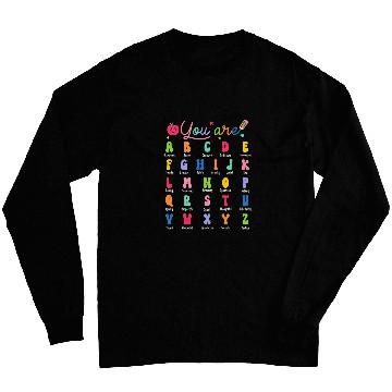 Discover ABC Alphabet Affirmation Back To School Teacher Long Sleeves
