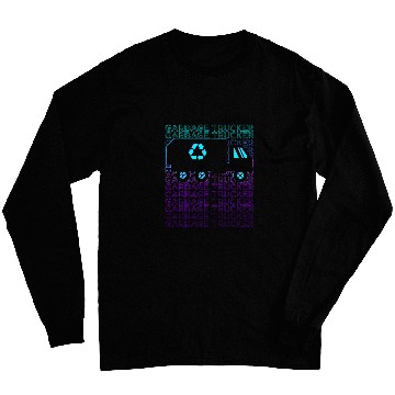 Discover Garbage Trucker Recycling Trash Truck Waste Separation Retro Long Sleeves