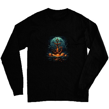Discover Halloween Boat Anchor 2 Long Sleeves