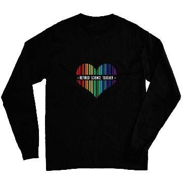 Discover Retired Science Teacher Done Flag School Retirement Long Sleeves