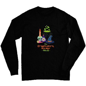 Discover The Construction Worker Witch Foreman Halloween Mason Scary Long Sleeves