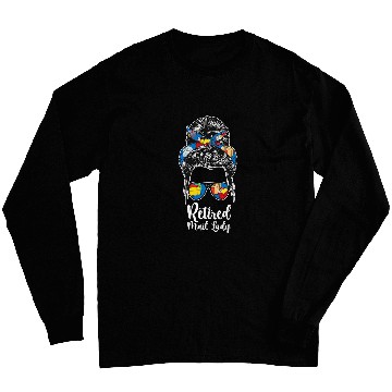 Discover Retired Mail Lady Retirement Retired Postal Worker Long Sleeves
