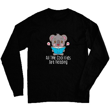 Discover All the Cool Kids are Reading Tee Book Koala Lovers Long Sleeves