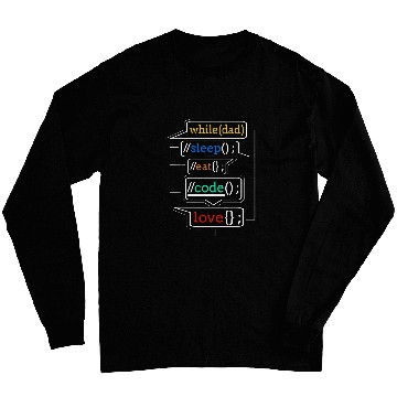 Discover Programmer Dad Programmer Dad Gift Computer Code Dad Long Sleeves