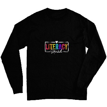 Discover Literacy Squad Team Back To School Literacy Teacher Long Sleeves