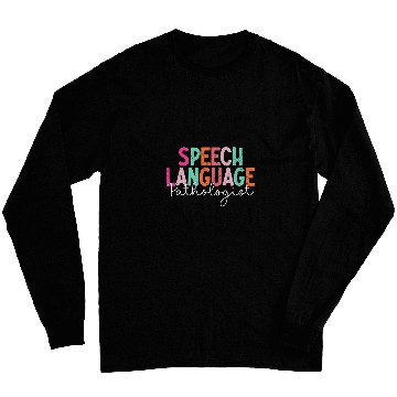 Discover Speech Therapy Retro Speech Language Pathologist Therapist 2 Long Sleeves
