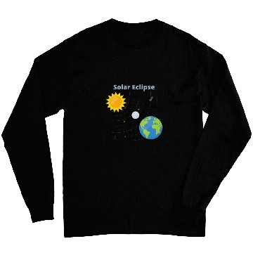 Discover Science Teacher Solar Eclipse 2024 solar eclipse diagram Long Sleeves