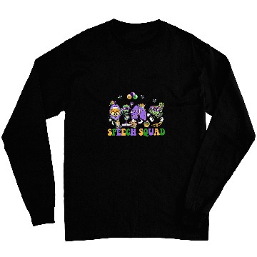 Discover Speech Therapy Speech Therapist Appreciation Mardi Gras Long Sleeves