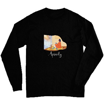 Discover Apricity Tee Cozy Winter Reading Long Sleeves