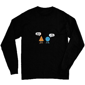Discover Pointless Circle Geometry Joke Math Student Teacher Gift Fun Long Sleeves