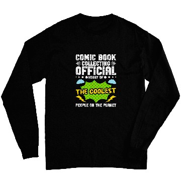 Discover Comic Book Collecting Comic Book Owner Comics Collector Long Sleeves