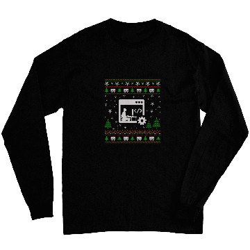 Discover Ugly Christmas Sweater for Programmer Funny Ugly Long Sleeves