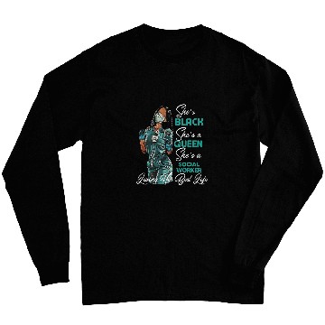 Discover Shes Black Shes a Queen Shes Social Worker Long Sleeves