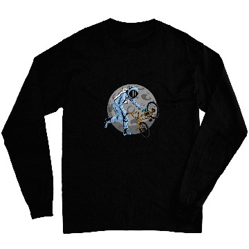 Discover BMX Biking Rider Gift BMX Biker Astronaut Long Sleeves